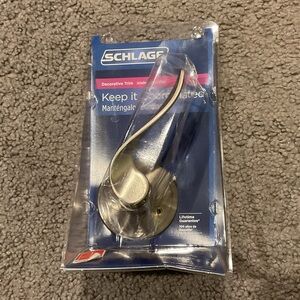 NWT Schlage Keep It Coordinated VTG Decorative Door Knob Handle Satin Nickel